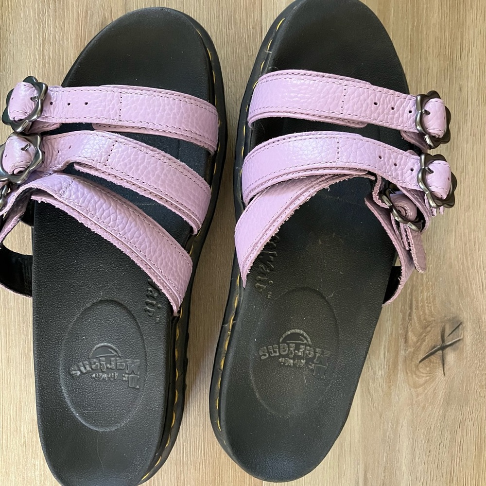 Dr. Martens Lavender Strappy Sandals